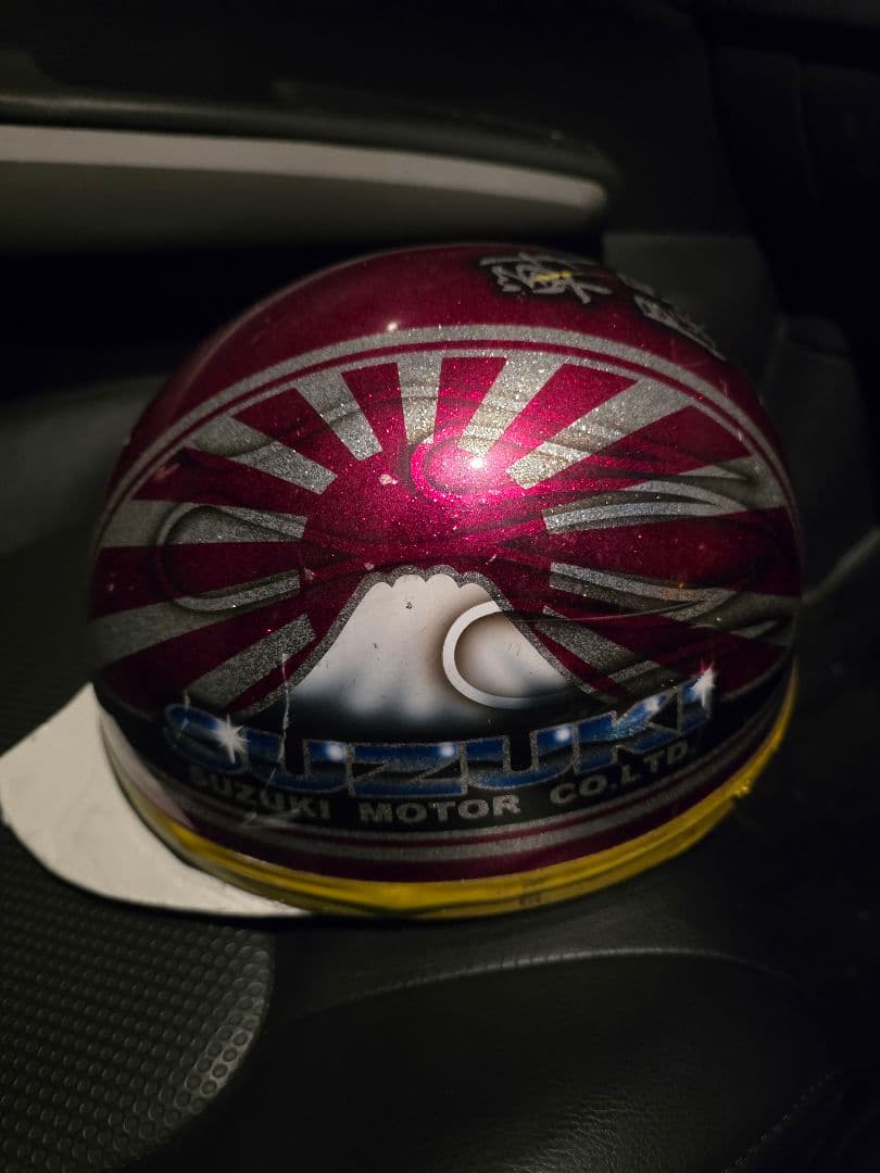 SUZUKI 半帽ヘルメット 富士山デザインコルク半