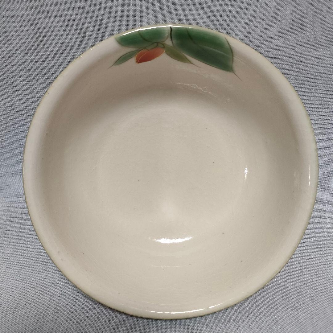 【未使用品】京焼・清水焼 陶葊(とうあん) ペア茶碗 椿柄