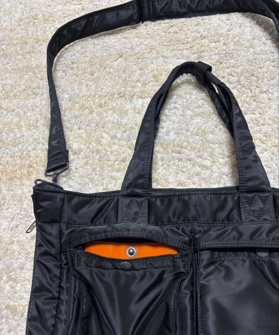 PORTER TANKER 2WAYトートバッグ★ブラック