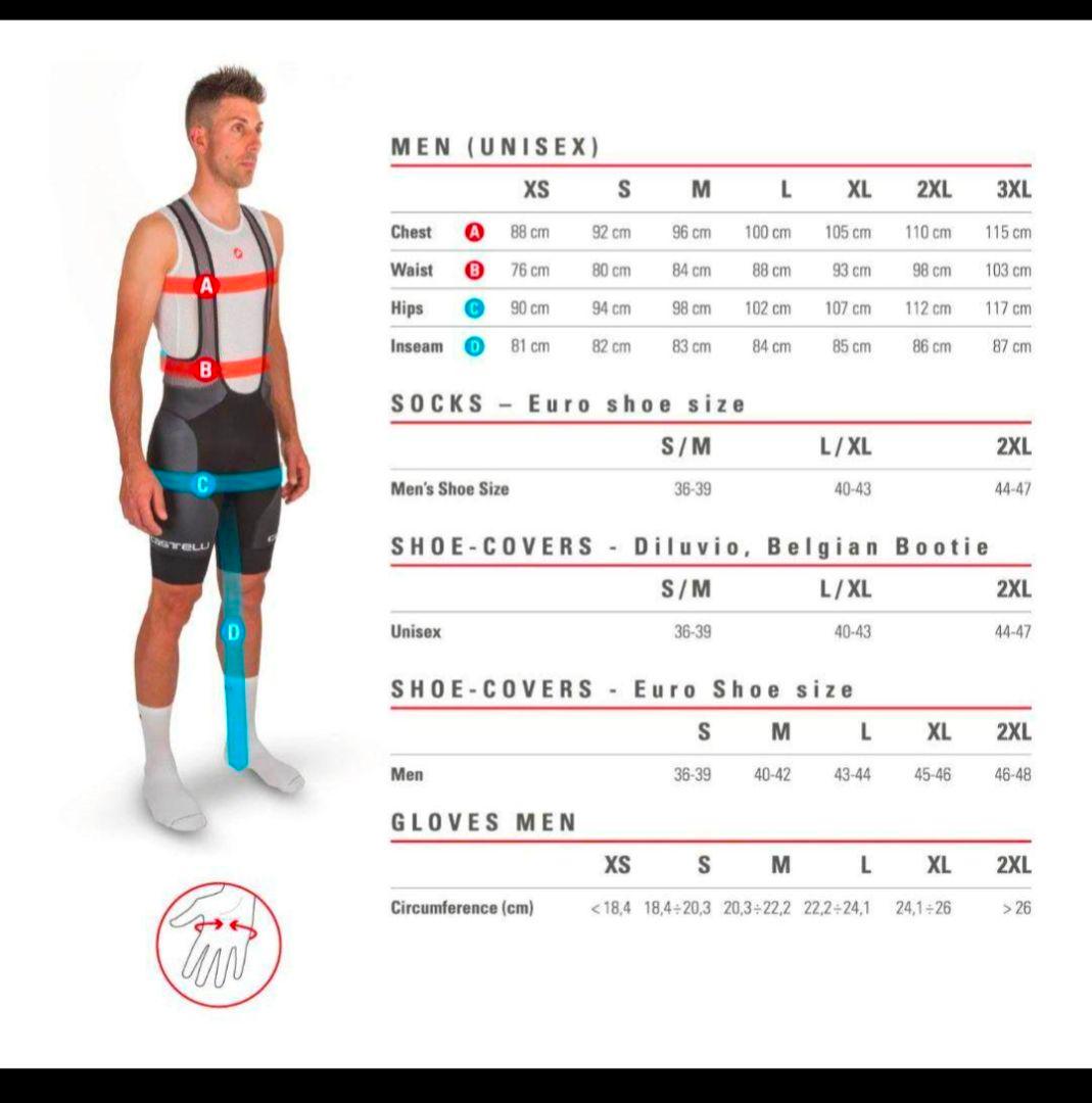 CASTELLI SORPASSO ROS BIBTIGHTサイズL