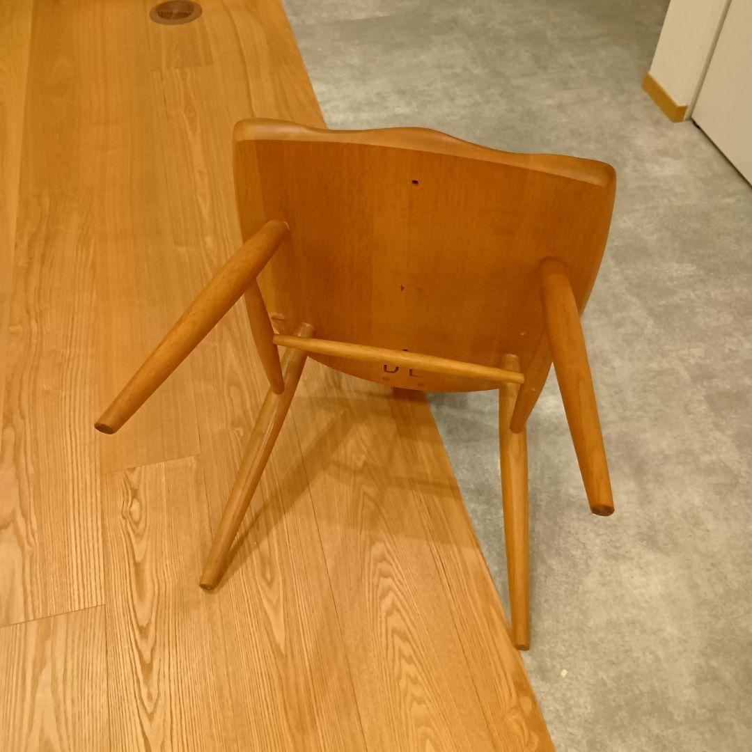 リカ！！柏木工　KASHIWA カウホーンチェア　LC11 楢無垢材