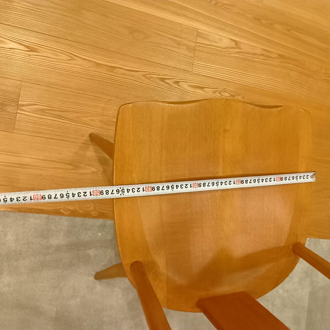 リカ！！柏木工　KASHIWA カウホーンチェア　LC11 楢無垢材