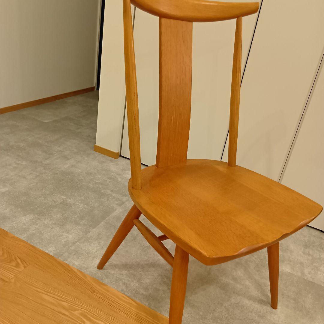 リカ！！柏木工　KASHIWA カウホーンチェア　LC11 楢無垢材