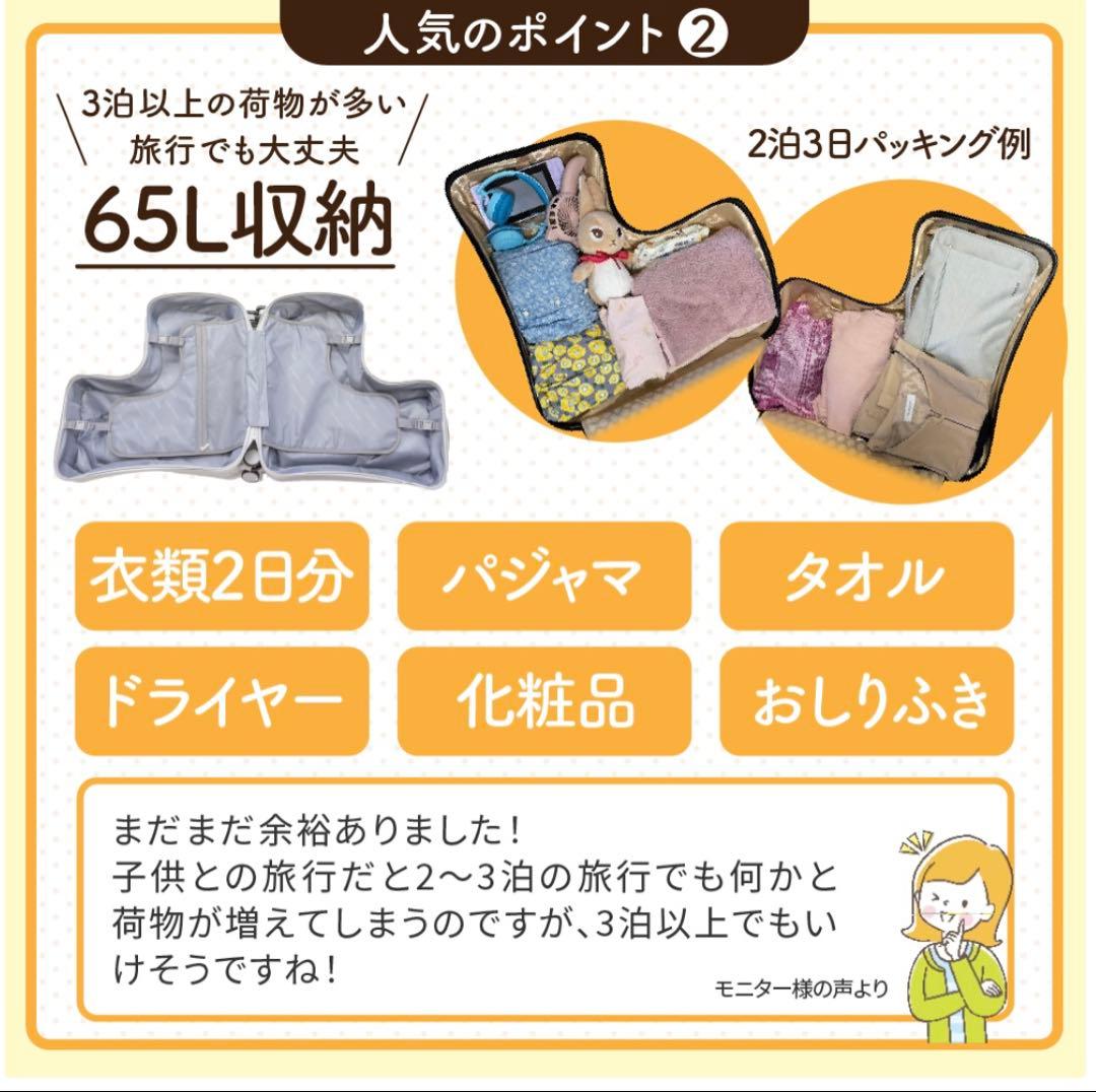 【新品未使用】キッズトラベル キャリーケース Mサイズ　ノリッコ　スーツケース