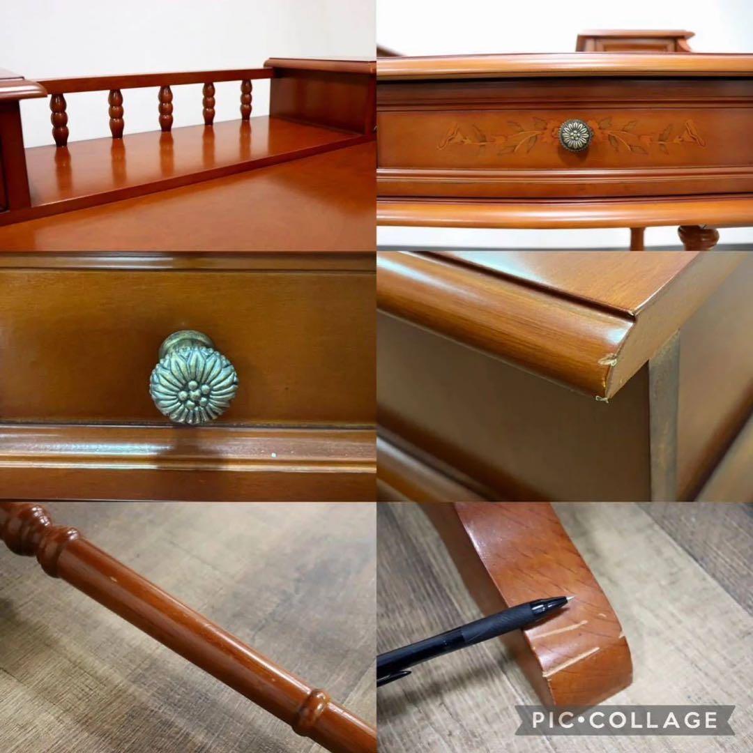 GMGN235○イタリア製 アンティーク コンソールデスク ライティングデスク