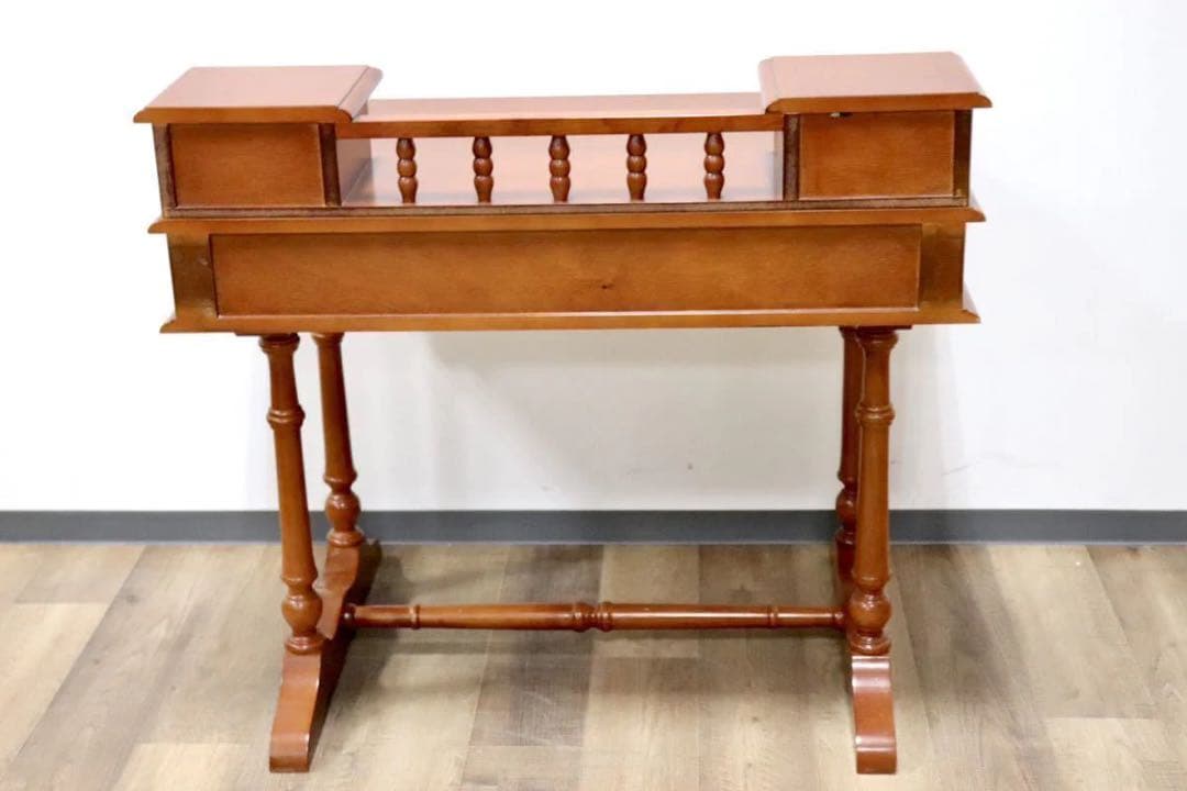 GMGN235○イタリア製 アンティーク コンソールデスク ライティングデスク