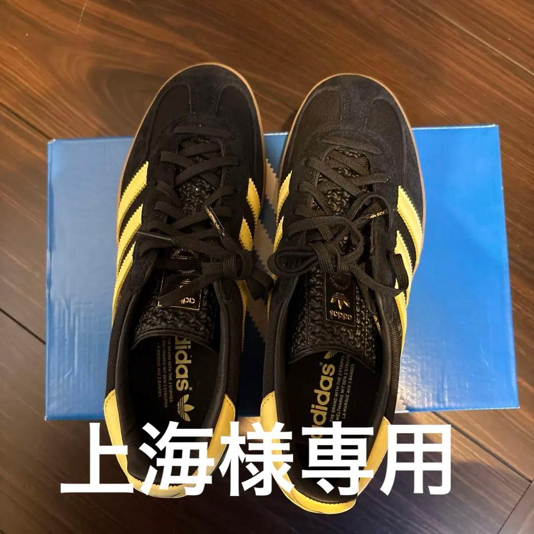 adidas GAZELLE ブラック/イエロー スニーカー