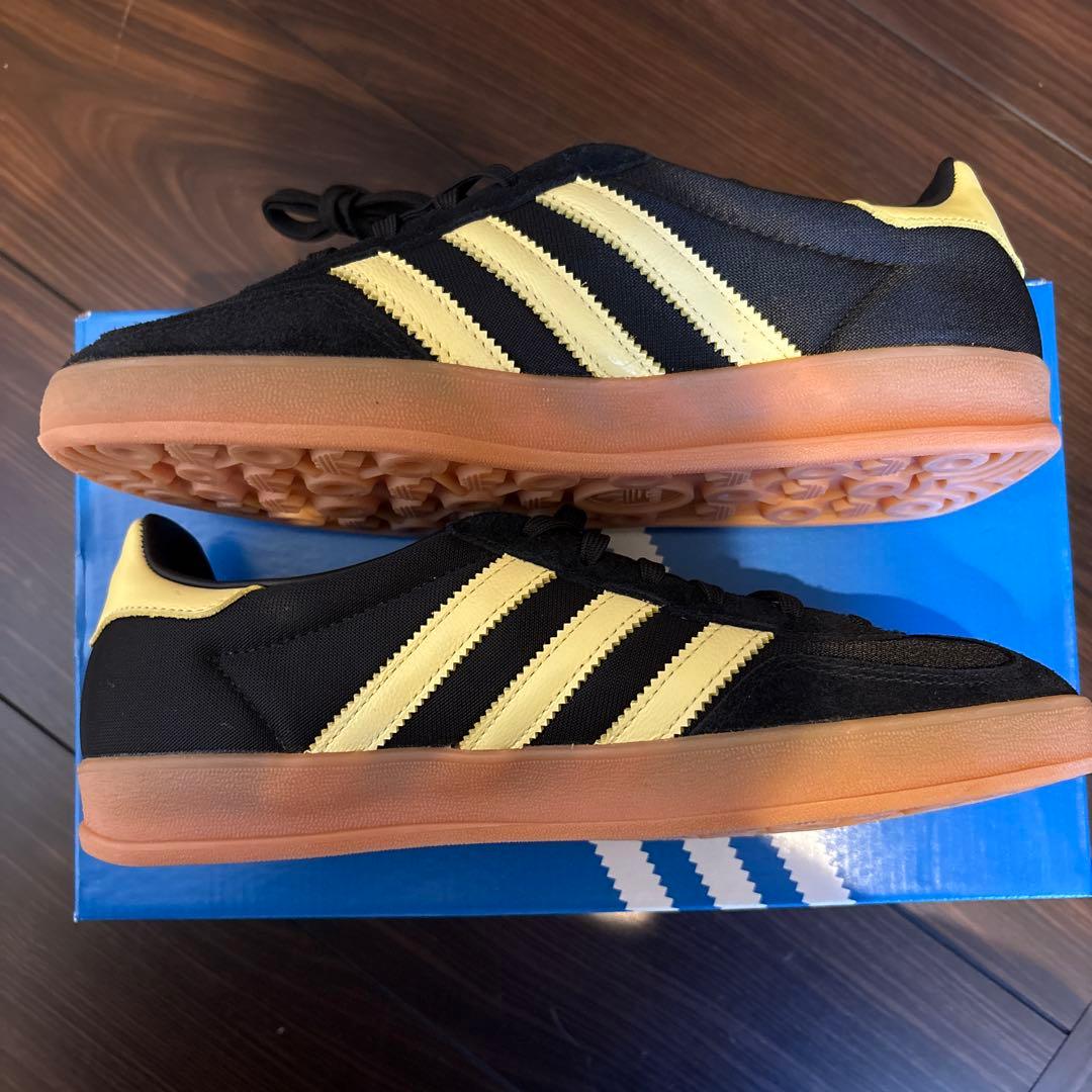 adidas GAZELLE ブラック/イエロー スニーカー