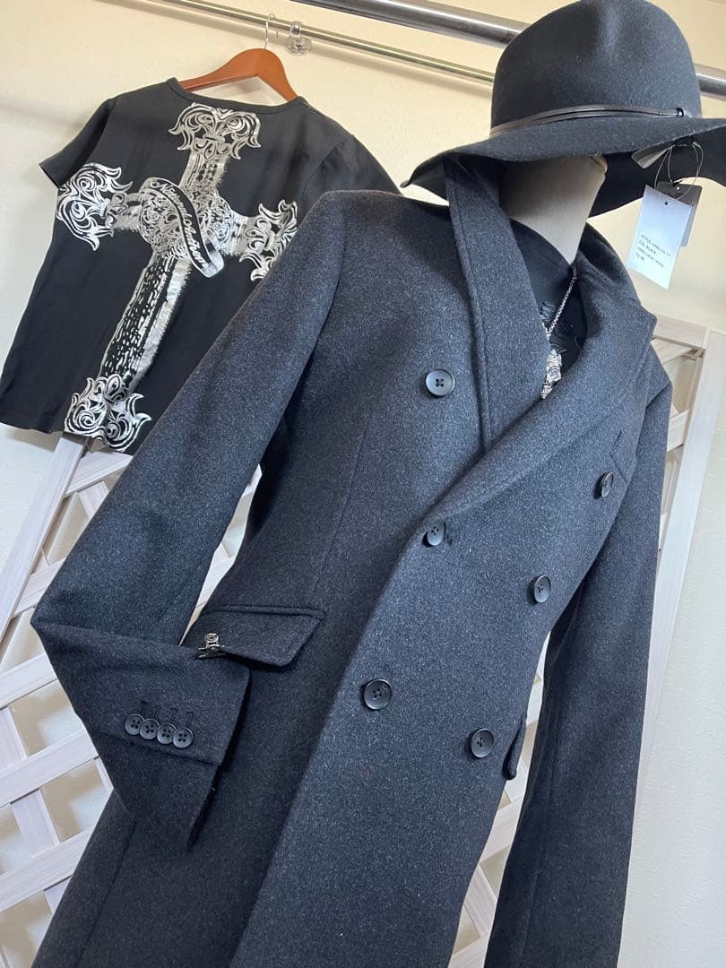 レア　⭐︎ex/tra カシミア100% NICOLE チェスター48