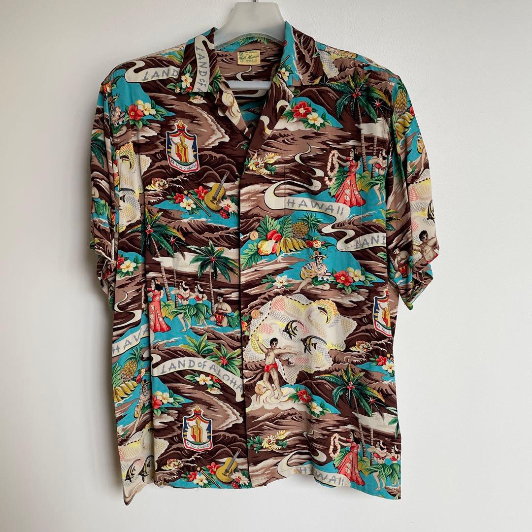 サンサーフ　アロハ　SS30694 サイズM ブラウン