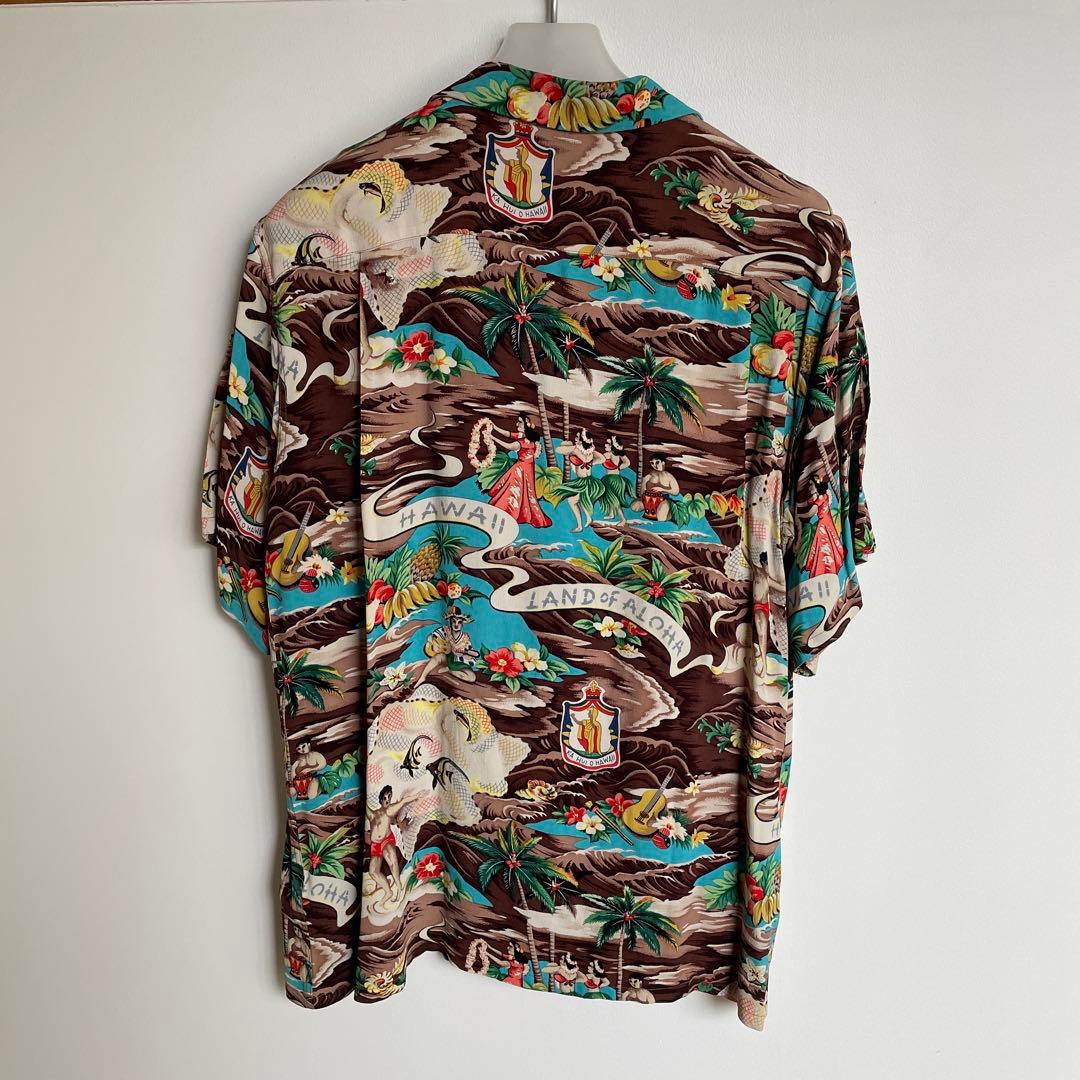 サンサーフ　アロハ　SS30694 サイズM ブラウン