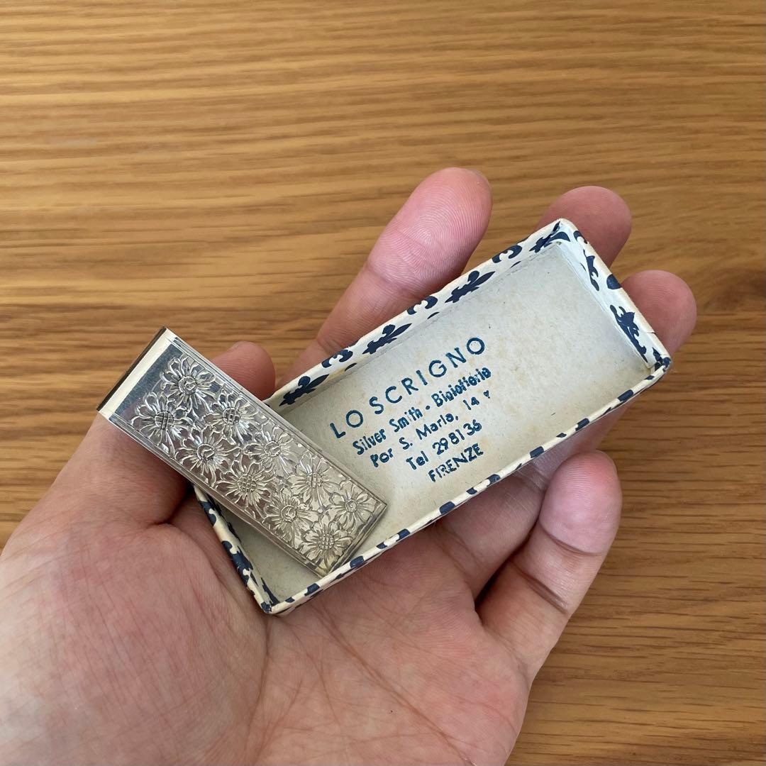 小物 vintage silver800 money clip