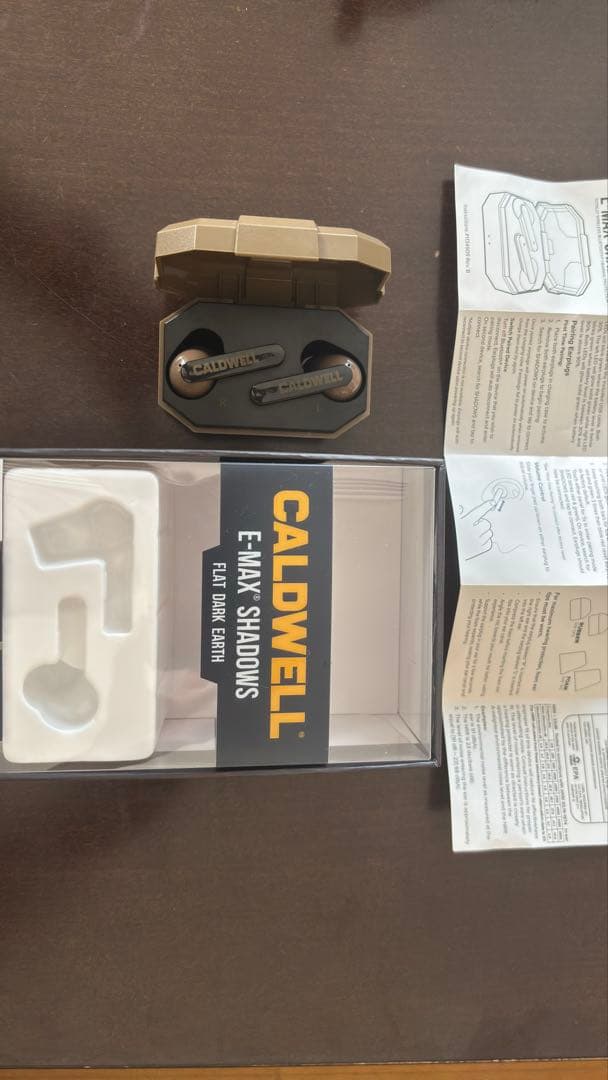 CALDWELL E-MAX SHOTS イヤホン、耳栓 充電ケース付き