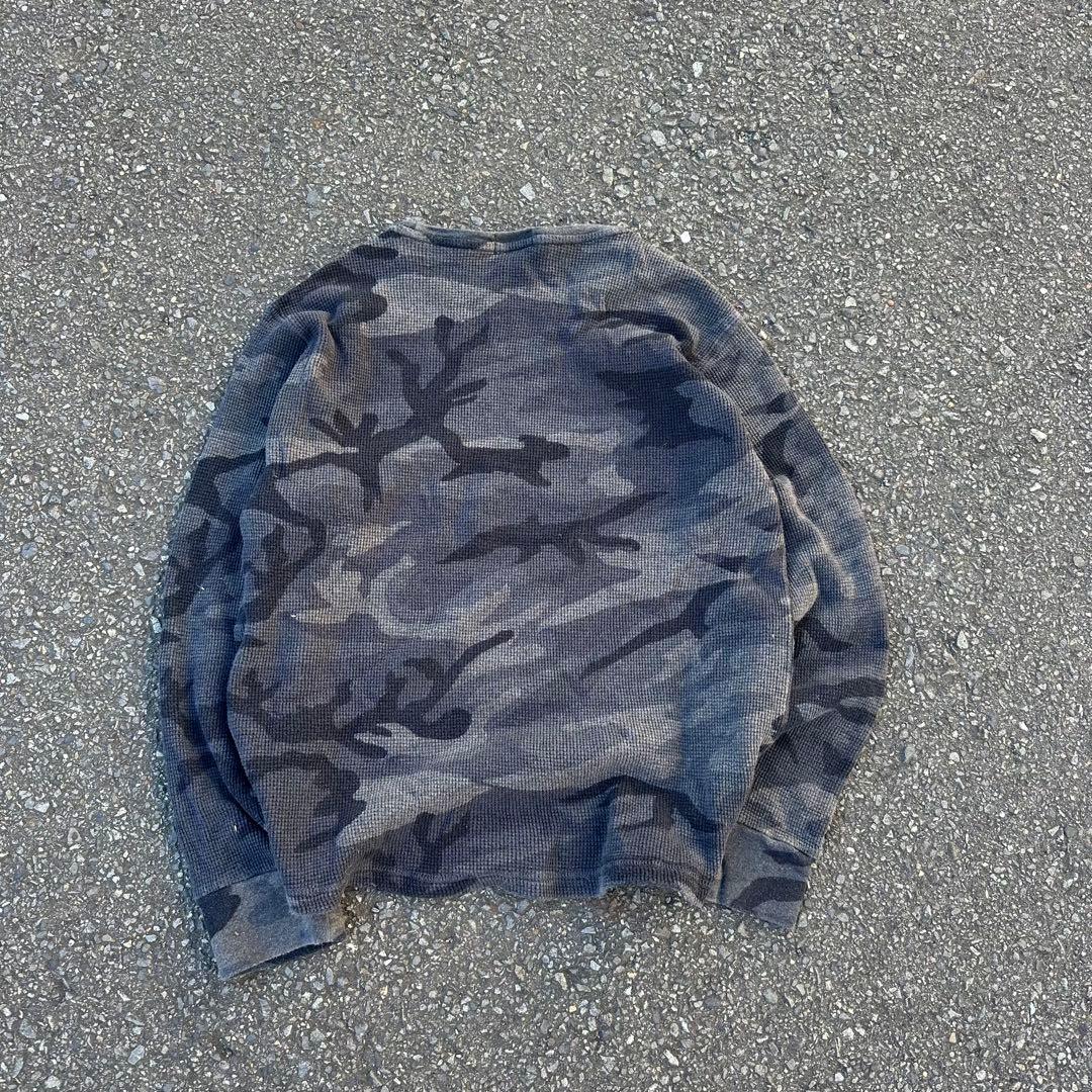 ポロ サーマル ロンT 迷彩 y2k シティ 短丈