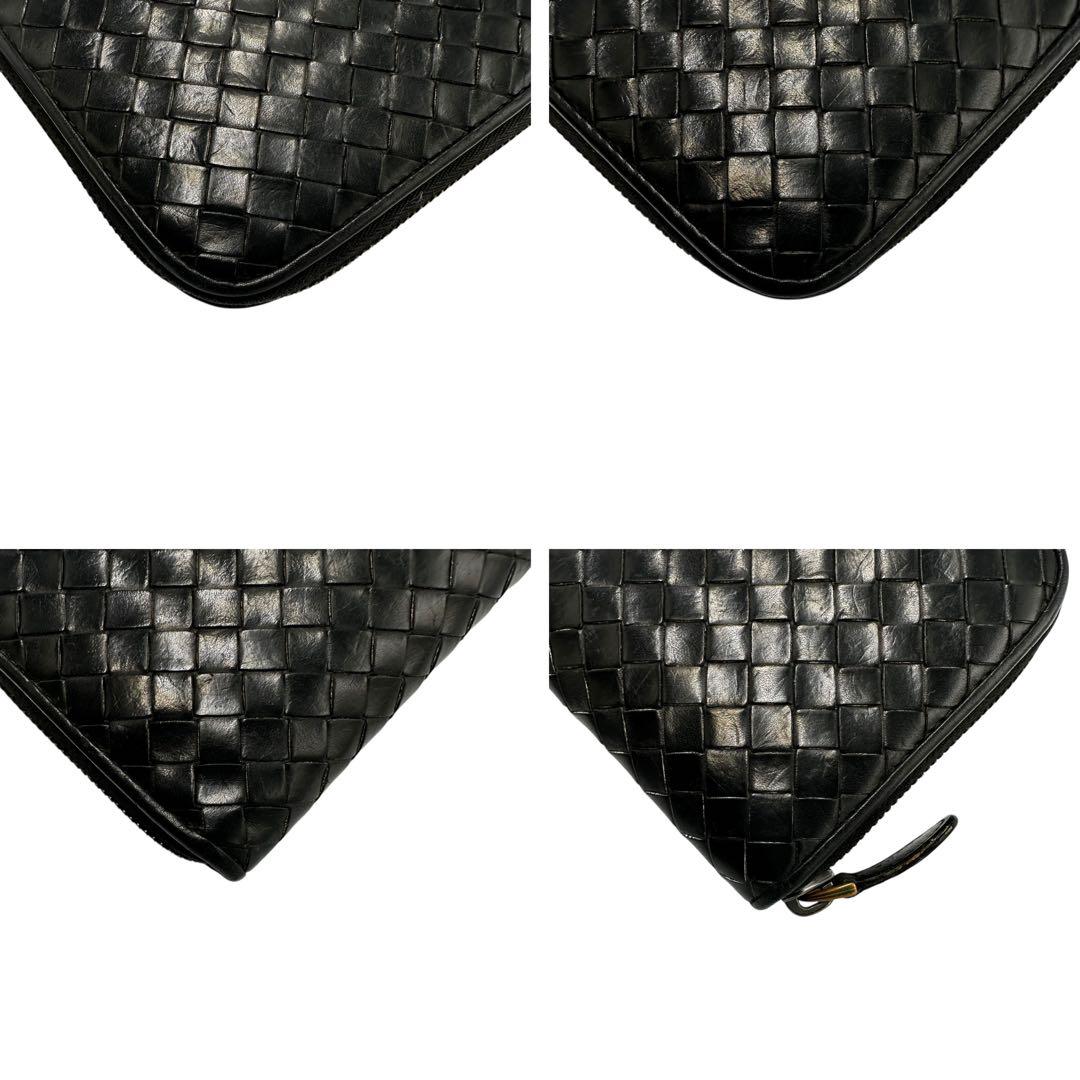 【美品】ボッテガヴェネタ ブラック 長財布 イントレチャート 長財布 黒