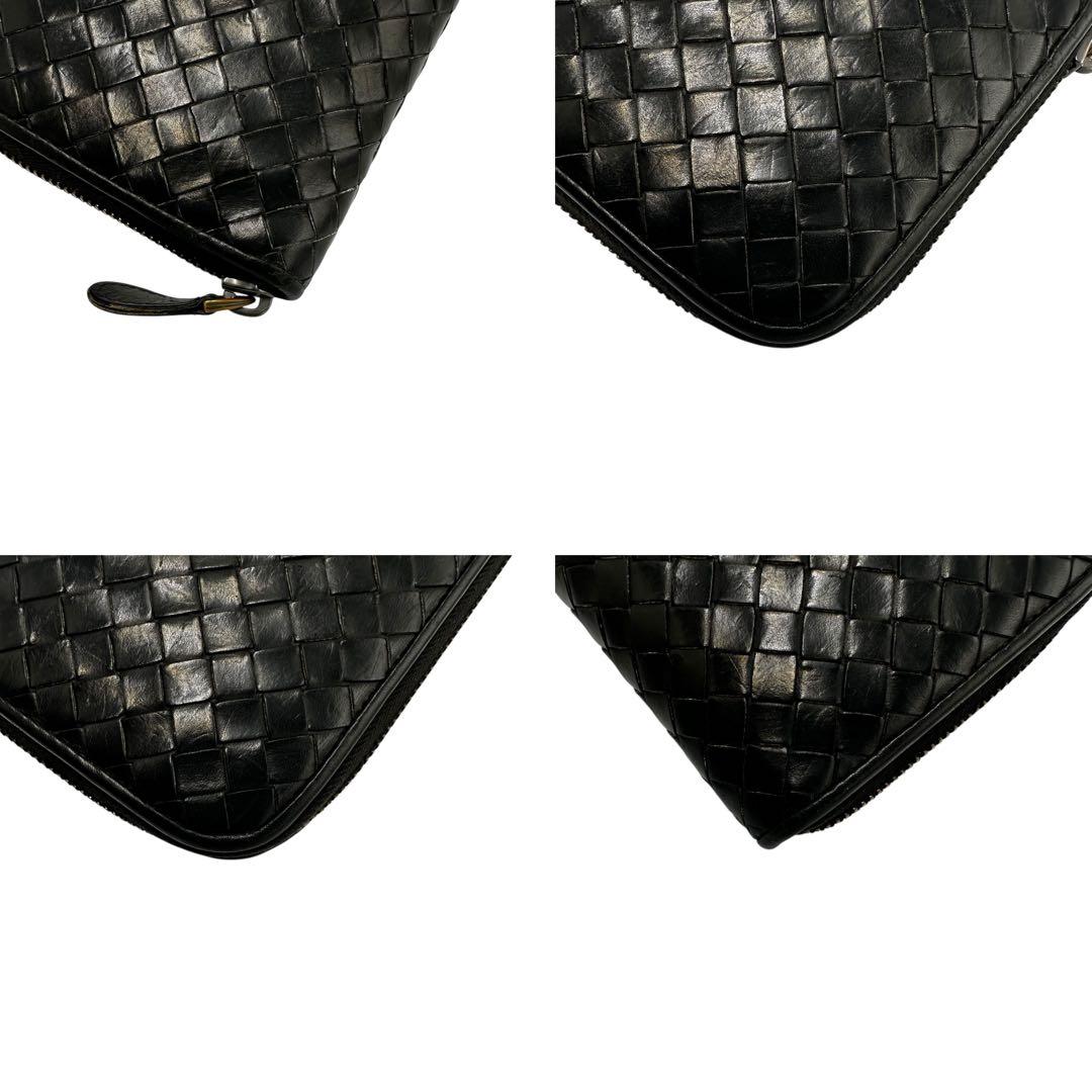 【美品】ボッテガヴェネタ ブラック 長財布 イントレチャート 長財布 黒