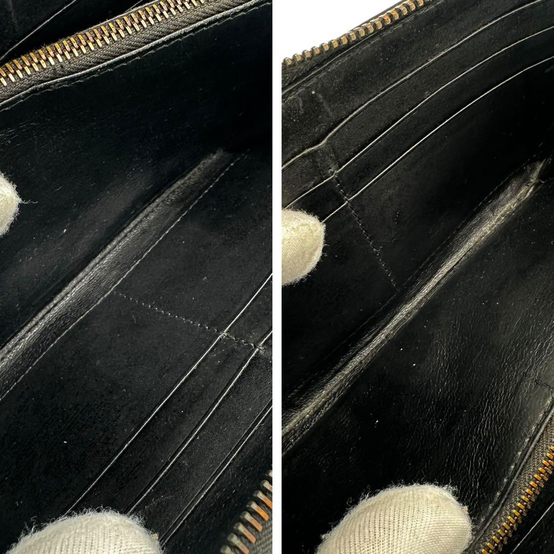 【美品】ボッテガヴェネタ ブラック 長財布 イントレチャート 長財布 黒