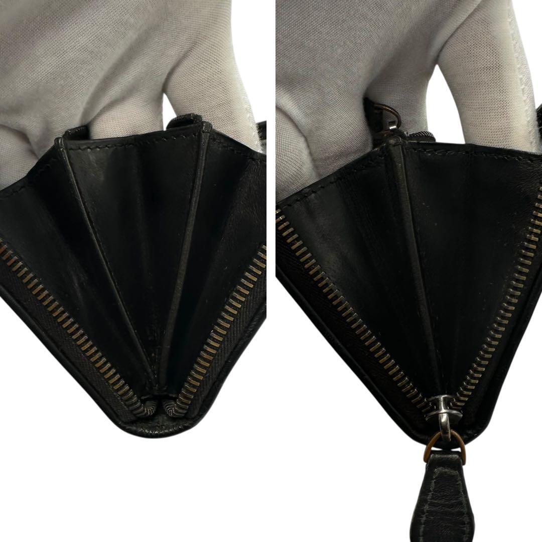 【美品】ボッテガヴェネタ ブラック 長財布 イントレチャート 長財布 黒