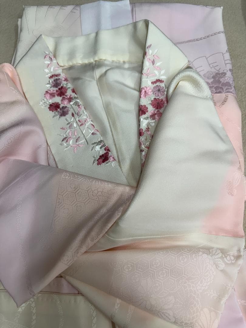 逸品 千總 貝桶 鳳凰 桶絞り 刺繍 金駒 振袖 川島織物 フルセット