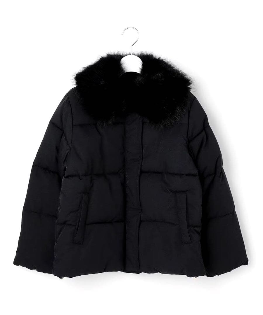 ファーカラー付き・ダウン見え中綿 ジャケット　Feroux