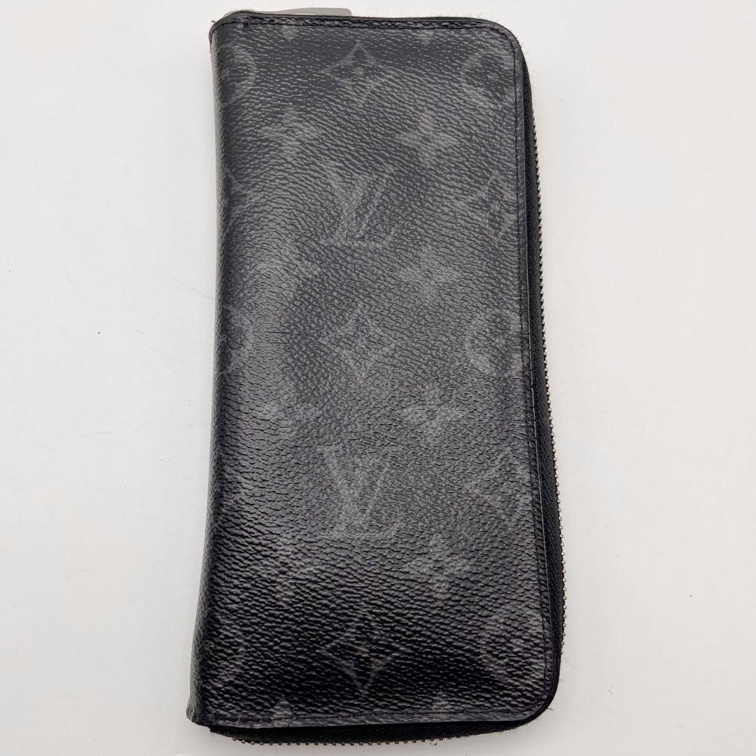 ルイヴィトン エクリプス ジッピーウォレット ヴェルティカル　長財布 ブラック