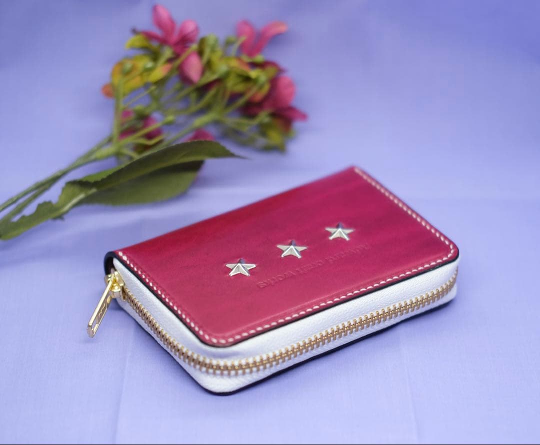 ルガトショルダー レザー ラウンドファスナー ミニウォレット