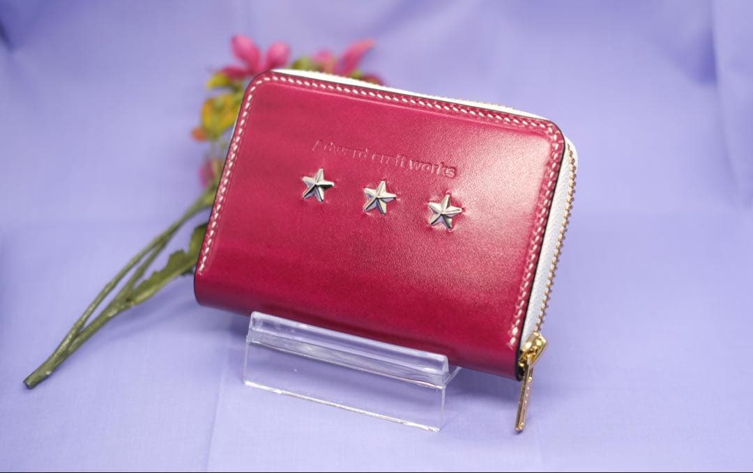 ルガトショルダー レザー ラウンドファスナー ミニウォレット