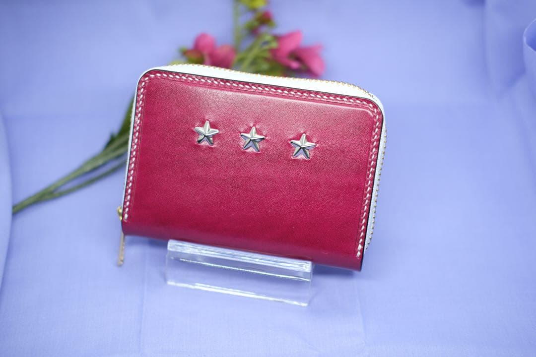 ルガトショルダー レザー ラウンドファスナー ミニウォレット