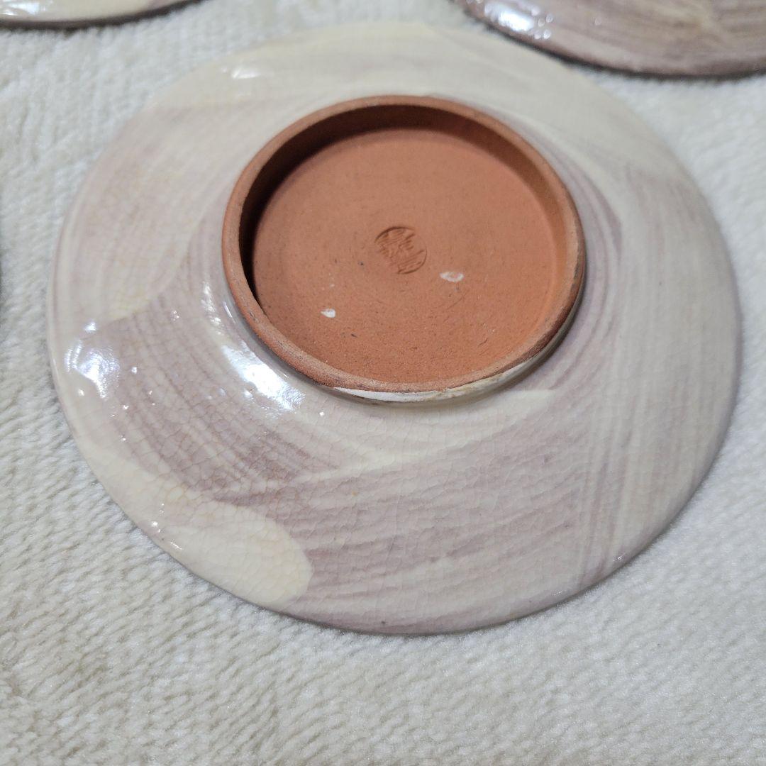 昭和初期 京焼 嘉曹窯 色絵金彩 小皿5枚セット 銘々皿 椿 梅 花文様