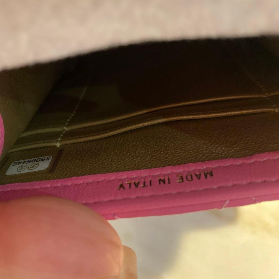 超美品CHANELシャネル♡ピンクマトラッセスマホケースミニショルダーバッグ