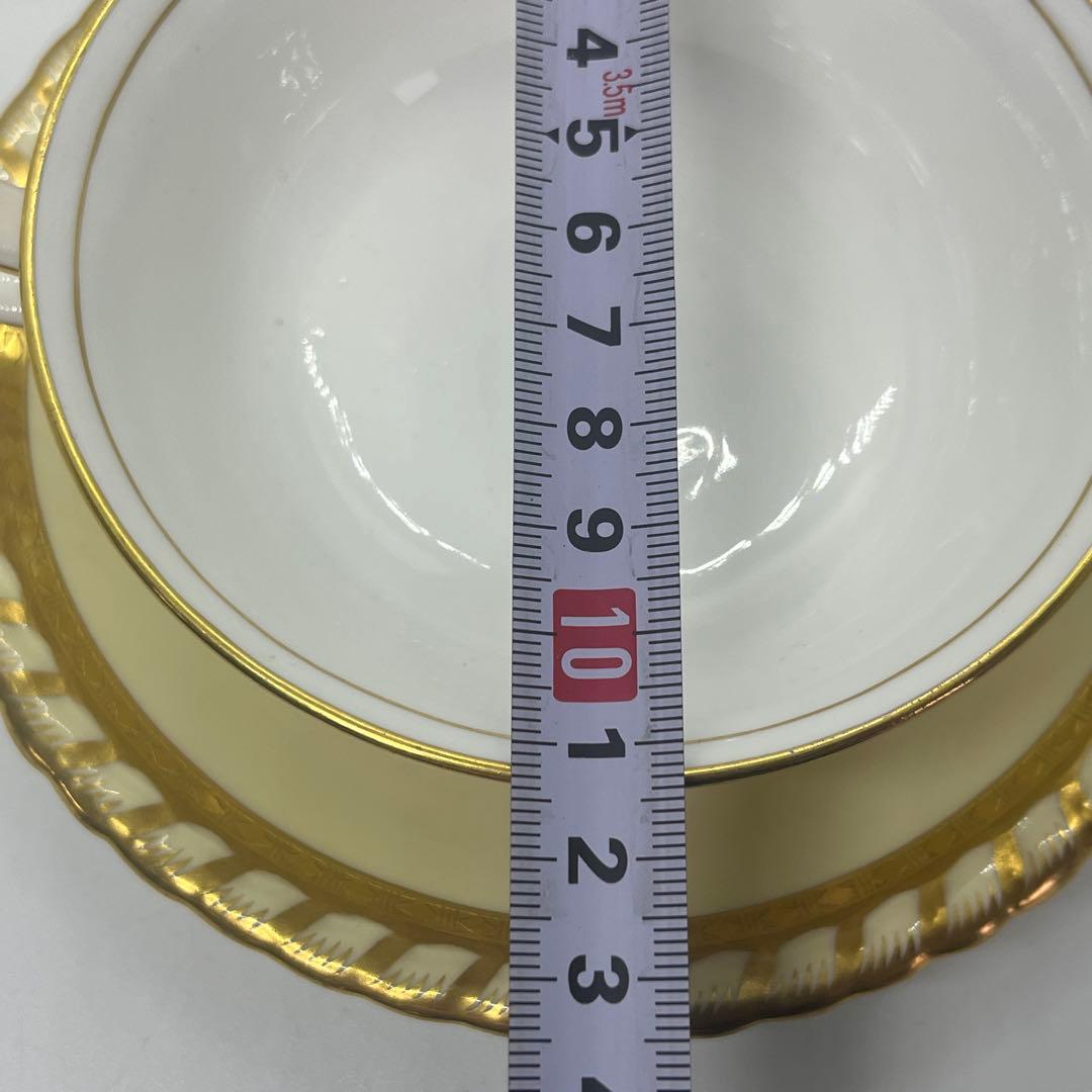 アンティーク ミントン ダブルハンドル カップ&ソーサー ゴールド ペア