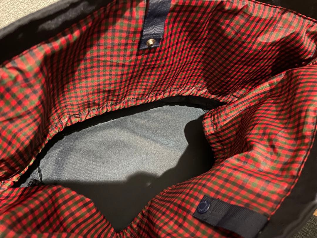 familiar マザーズバッグ 黒 チェック柄