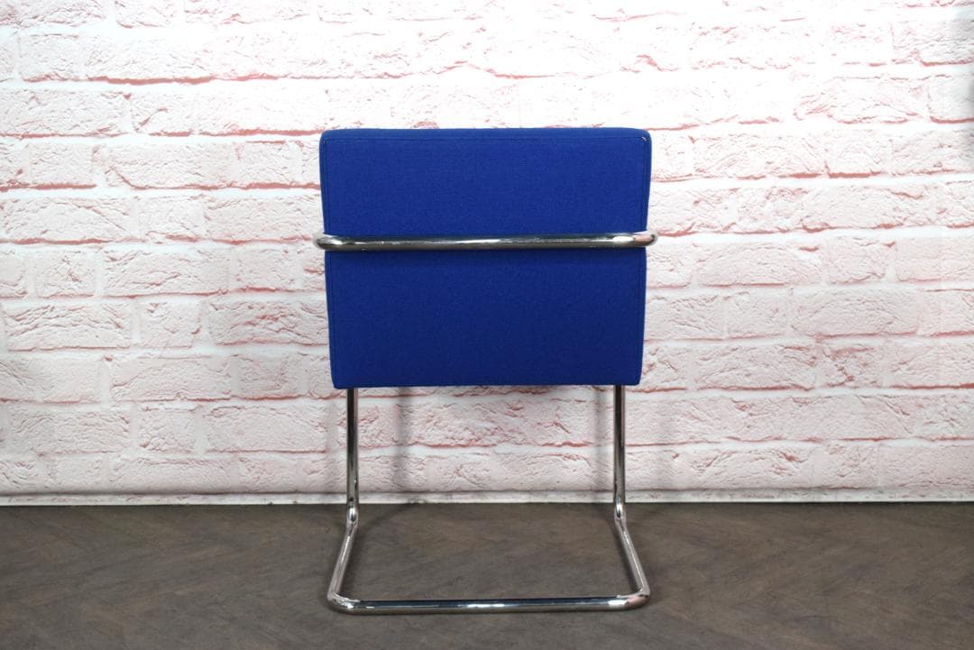 Knoll/ノル ブルーノ アームチェア チューブラー ファブリックブルー d