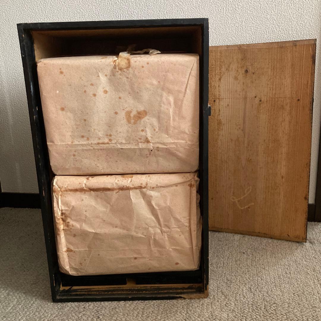 八寸重箱　漆　螺鈿　蒔絵　二段重　二個