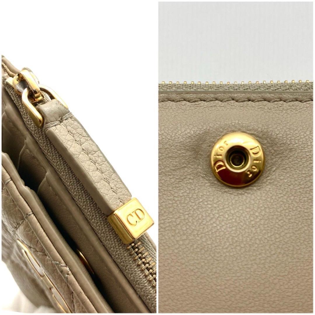 クリスチャンディオール カロ ダリア ウォレット ロゴ 二つ折り財布 70908