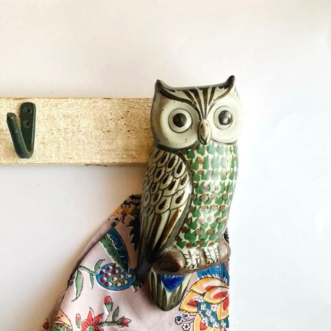 トナラ焼梟置き物　BoConceptやオルネドフォイユやidee、民芸品好きに