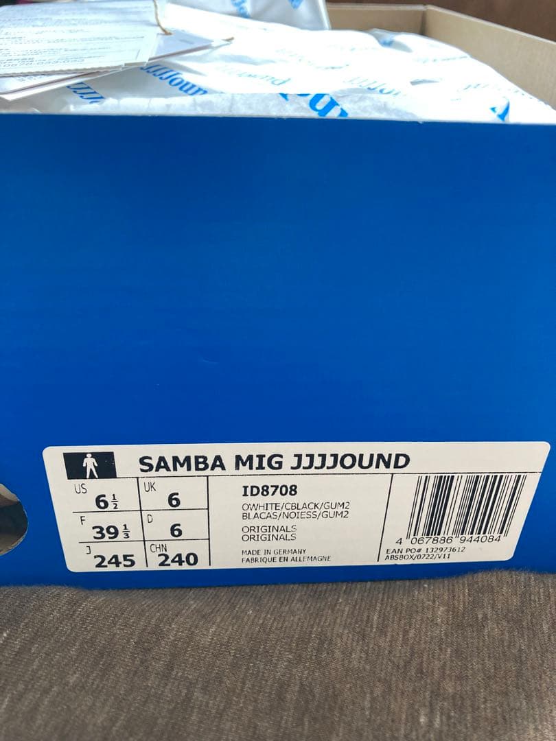 シューズ JJJJound adidasSambaOGOffWhiteCore Black