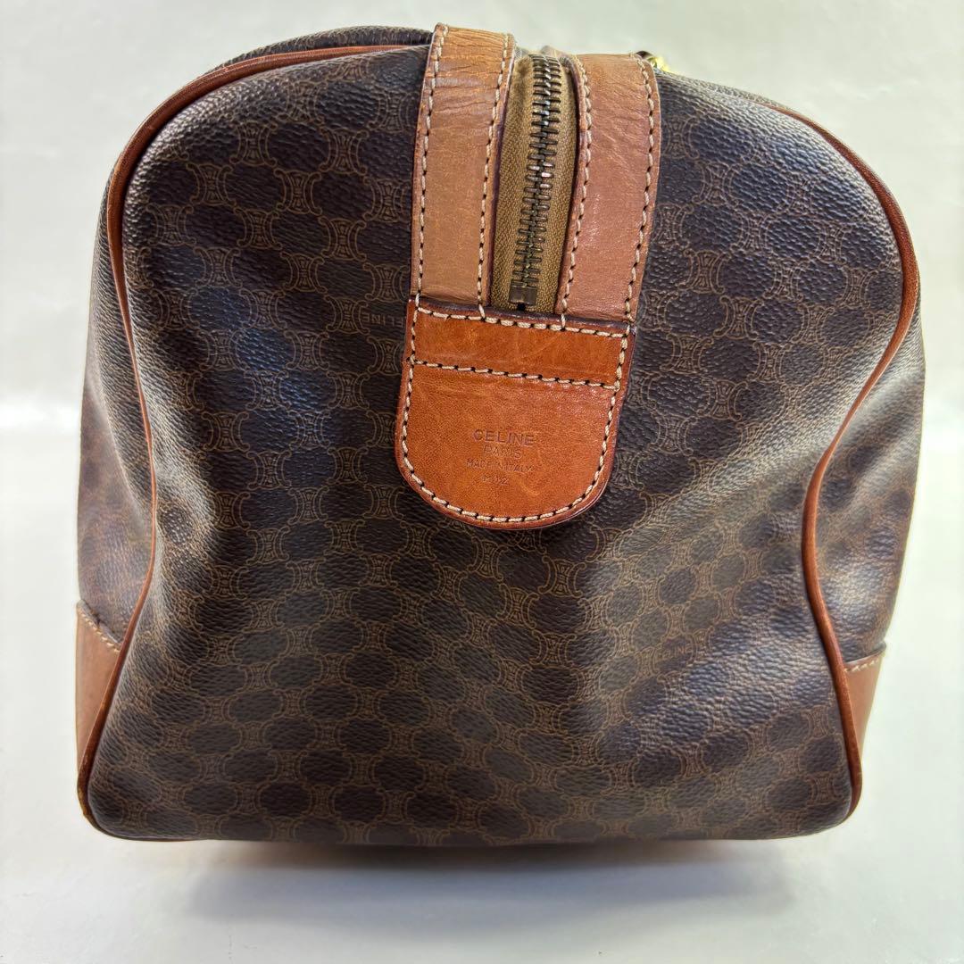 CELINE ブラウンレザーボストンバッグ