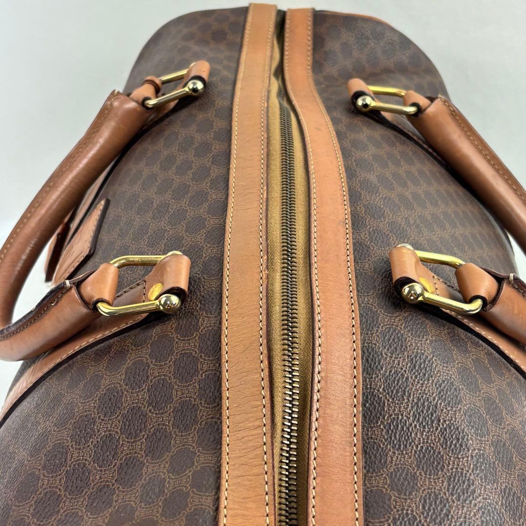 CELINE ブラウンレザーボストンバッグ