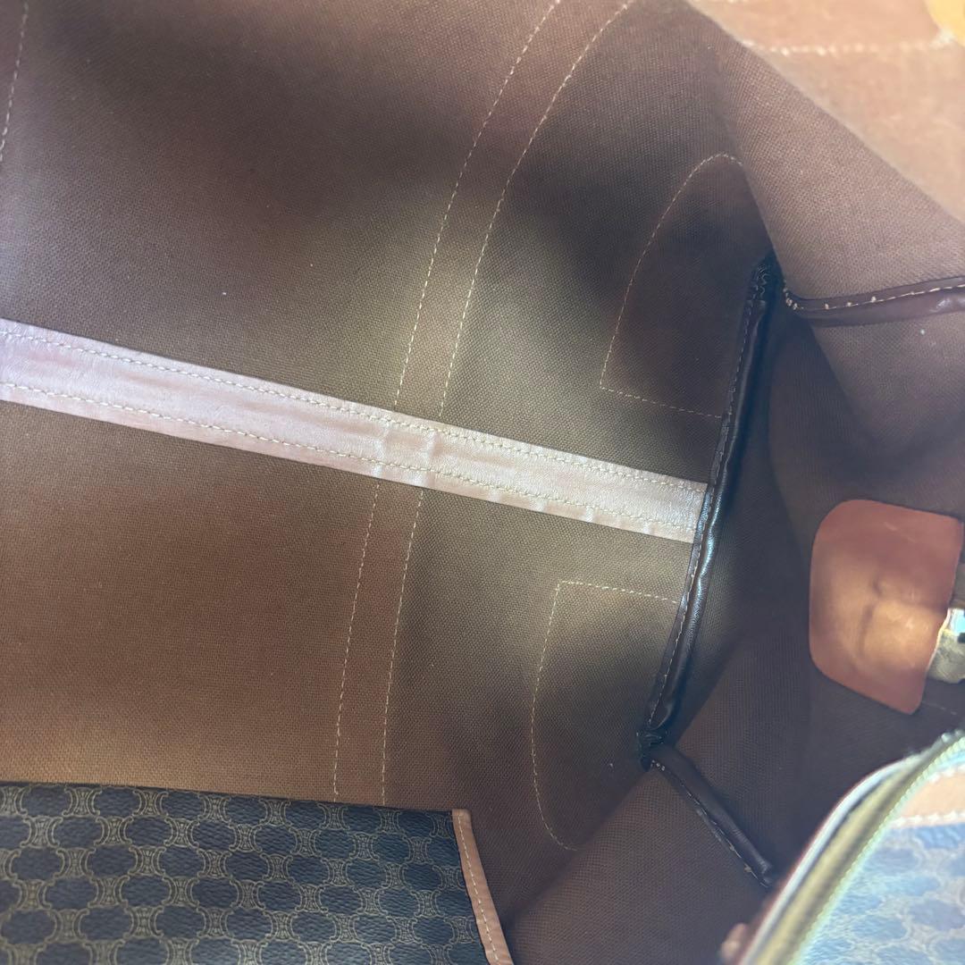 CELINE ブラウンレザーボストンバッグ