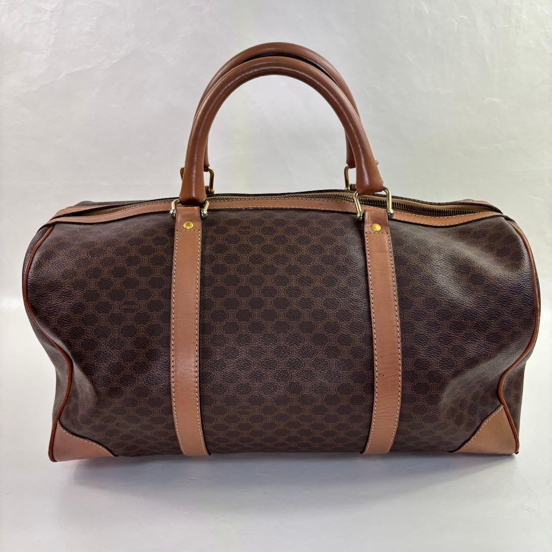 CELINE ブラウンレザーボストンバッグ