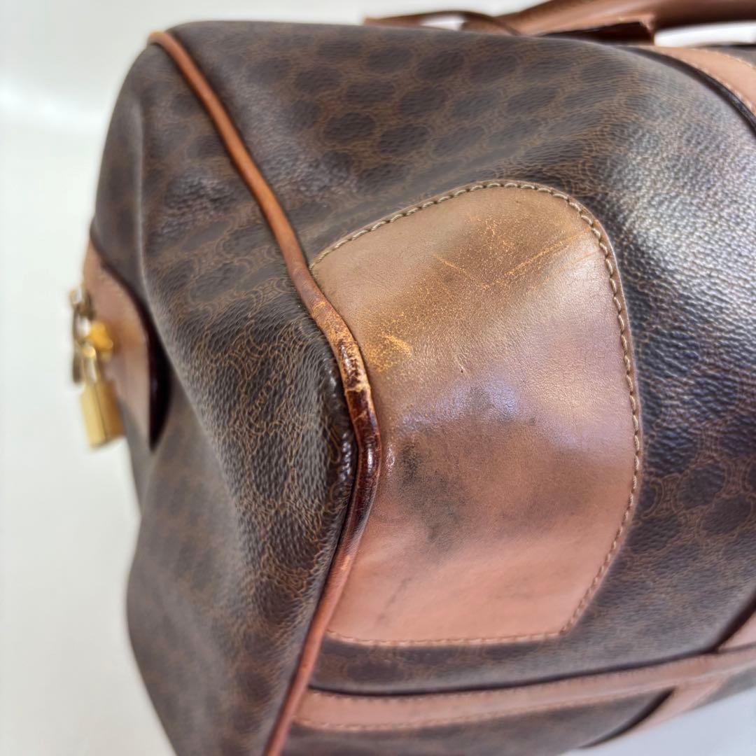 CELINE ブラウンレザーボストンバッグ