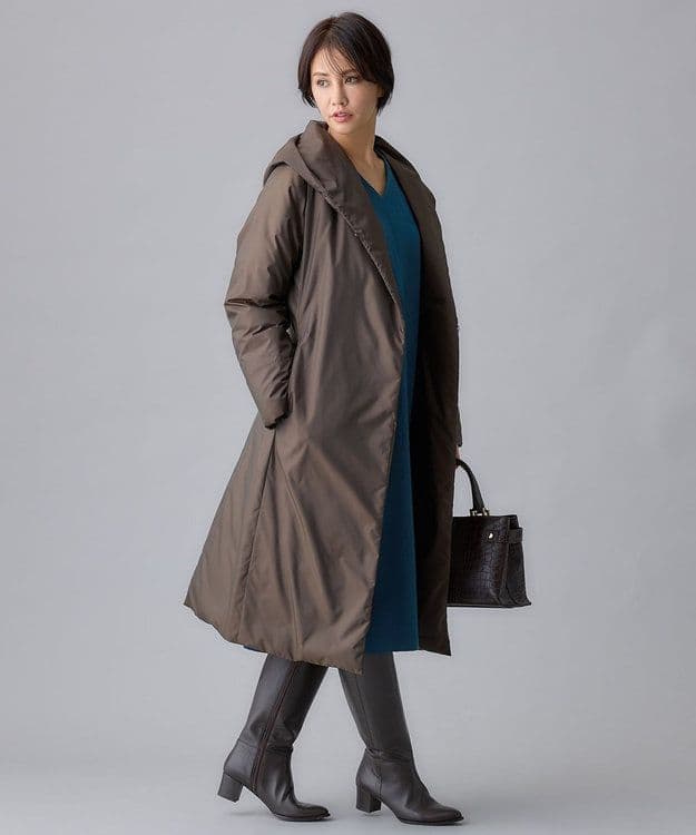 自由区 ADSシャンブレータフタ ダウンコート