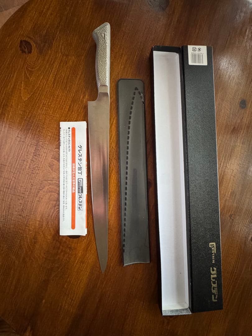 グレステン　筋引き　包丁　Wタイプ33cm 肉処理など左利き￼業務用