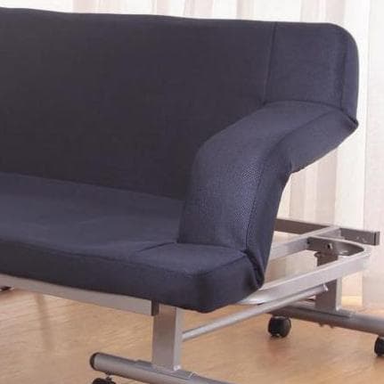 折りたたみ式 ソファベッド (組立不要) (ネイビー)