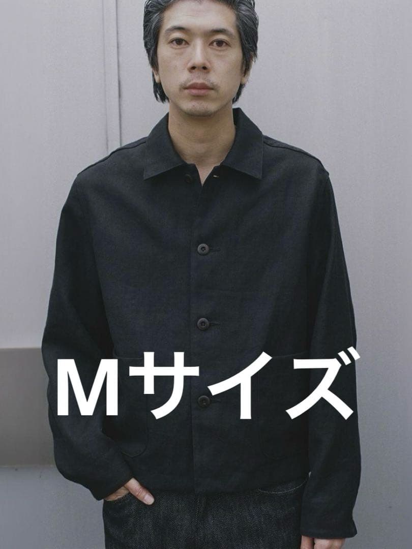 LIDNM LINEN CROPPED CHORE JACKET Mサイズ