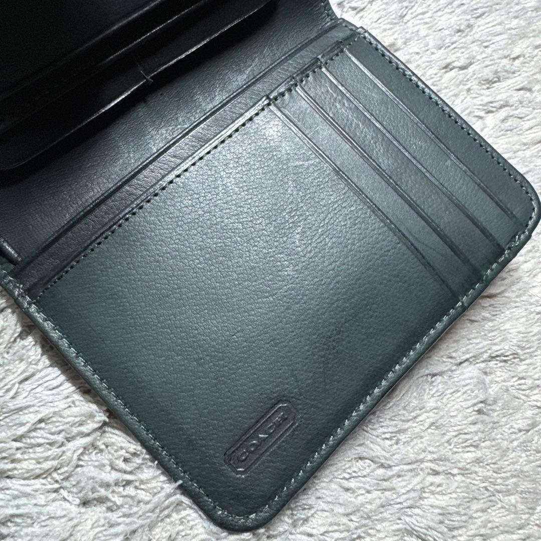 COACH コーチ オールドコーチ 二つ折り財布 本革 レザー がま口