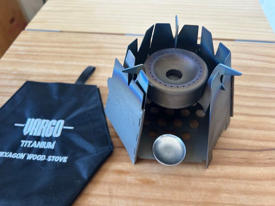VARGO ヘキサゴンウッドストーブ チタン製&アルコールストーブ