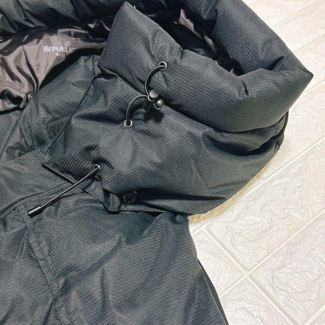 REPUBLIC &CO リパブリック ダウンジャケット ブラック XL メンズ
