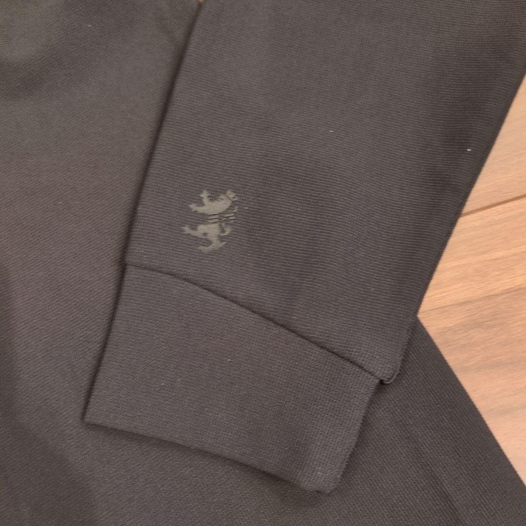 【新品】アドミラルゴルフ メンズ 長袖モックネックシャツ М黒